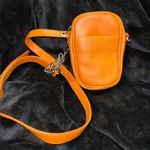 Urban Originals Purse Crossbody Bag Chain Shoulder Phone Faux Leather PU Brown